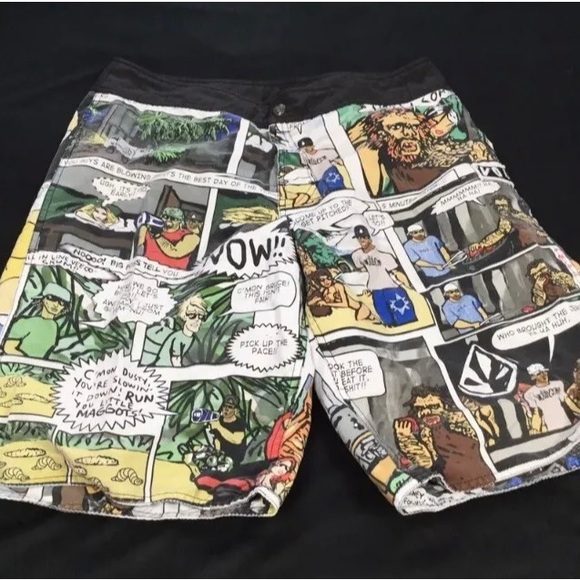 Volcom Mens Reversible Comic Swin Board Shorts..See Measurements. - Picture 5 of 5